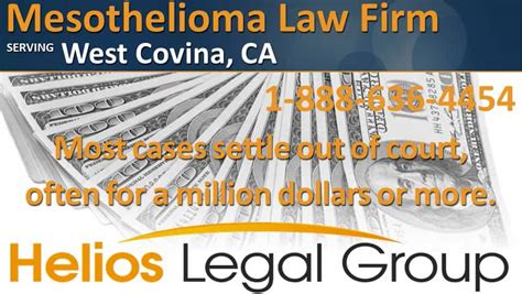 Contact our team now for a free case review. . West covina mesothelioma legal question